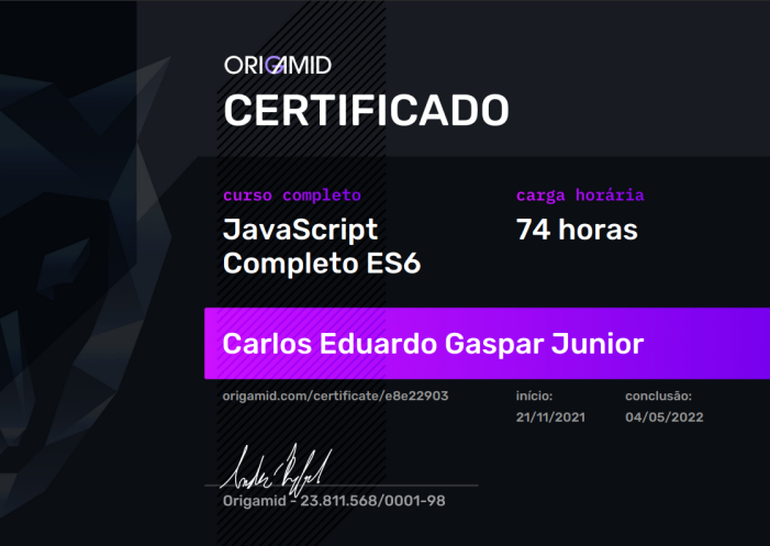 Certificado Udemy